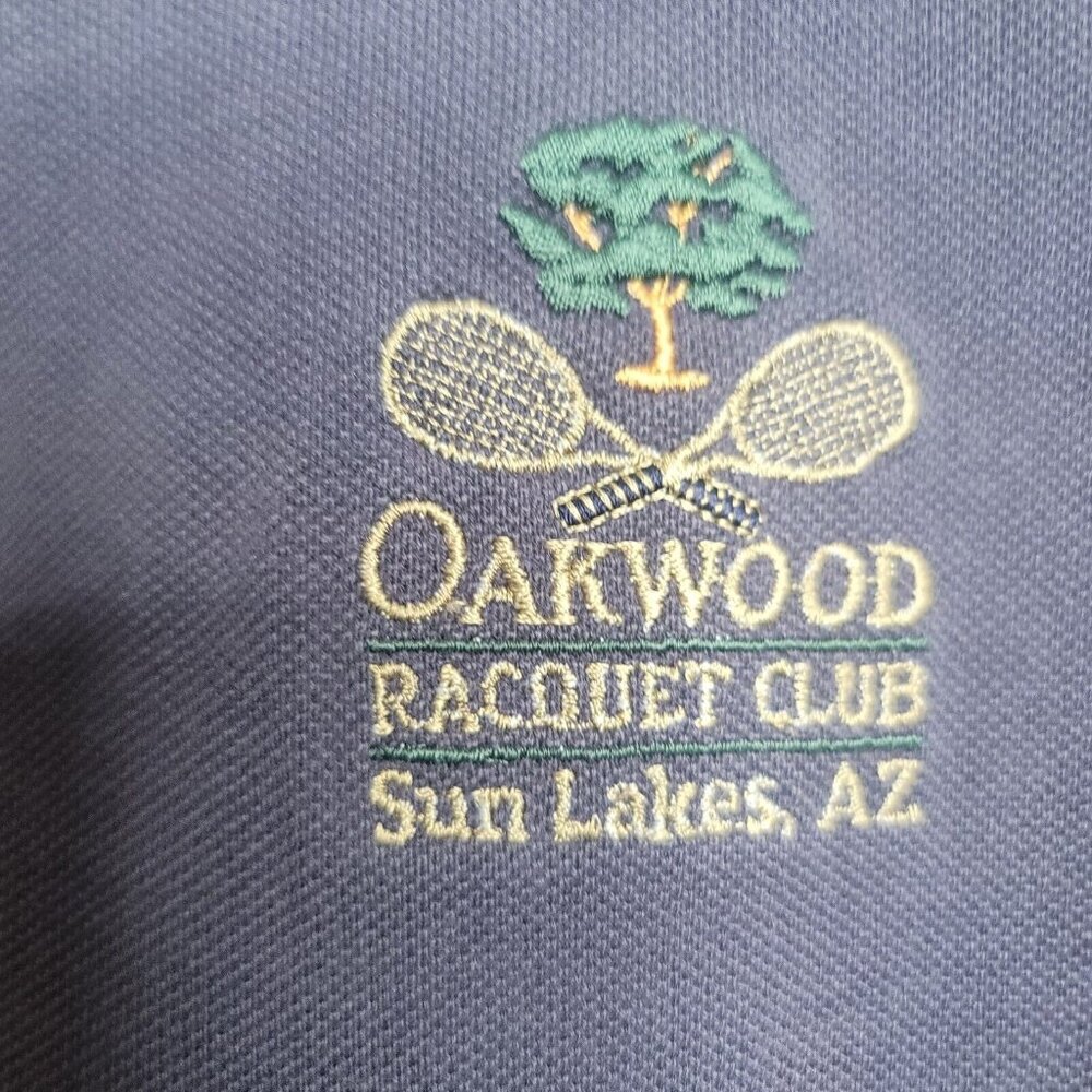 Boast XL Blue Men's Polo Shirt Oakwood Racquet Club Sun Lakes AZ Cotton